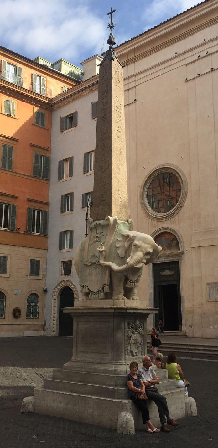 Olifantje van Bernini in Rome.