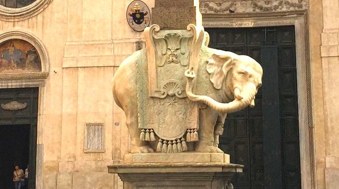 Olifantje van Bernini in Rome