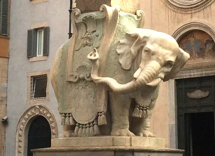 Olifantje van Bernini in Rome.