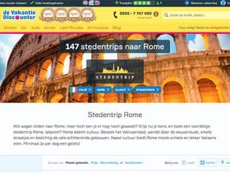 Vakantiediscounter stedentrips naar Rome