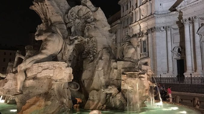 Piazza Navona: La Fontana dei Quattro Fiumi