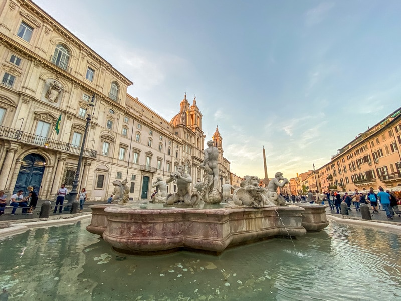 Fontein op Piazza Navona