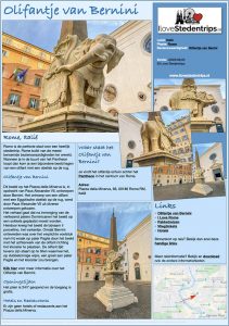 Reisinformatie Rome - Olifantje van Bernini